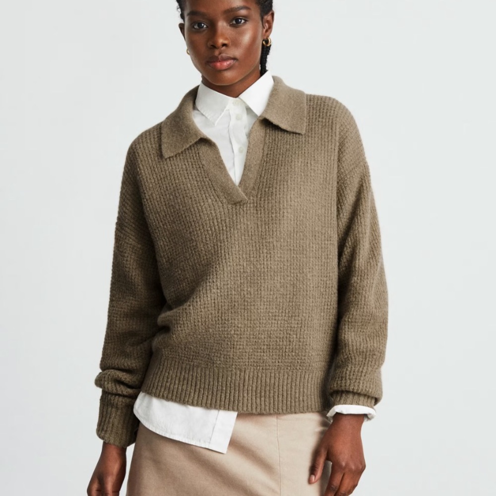 The Alpaca Waffle-Stitch Polo